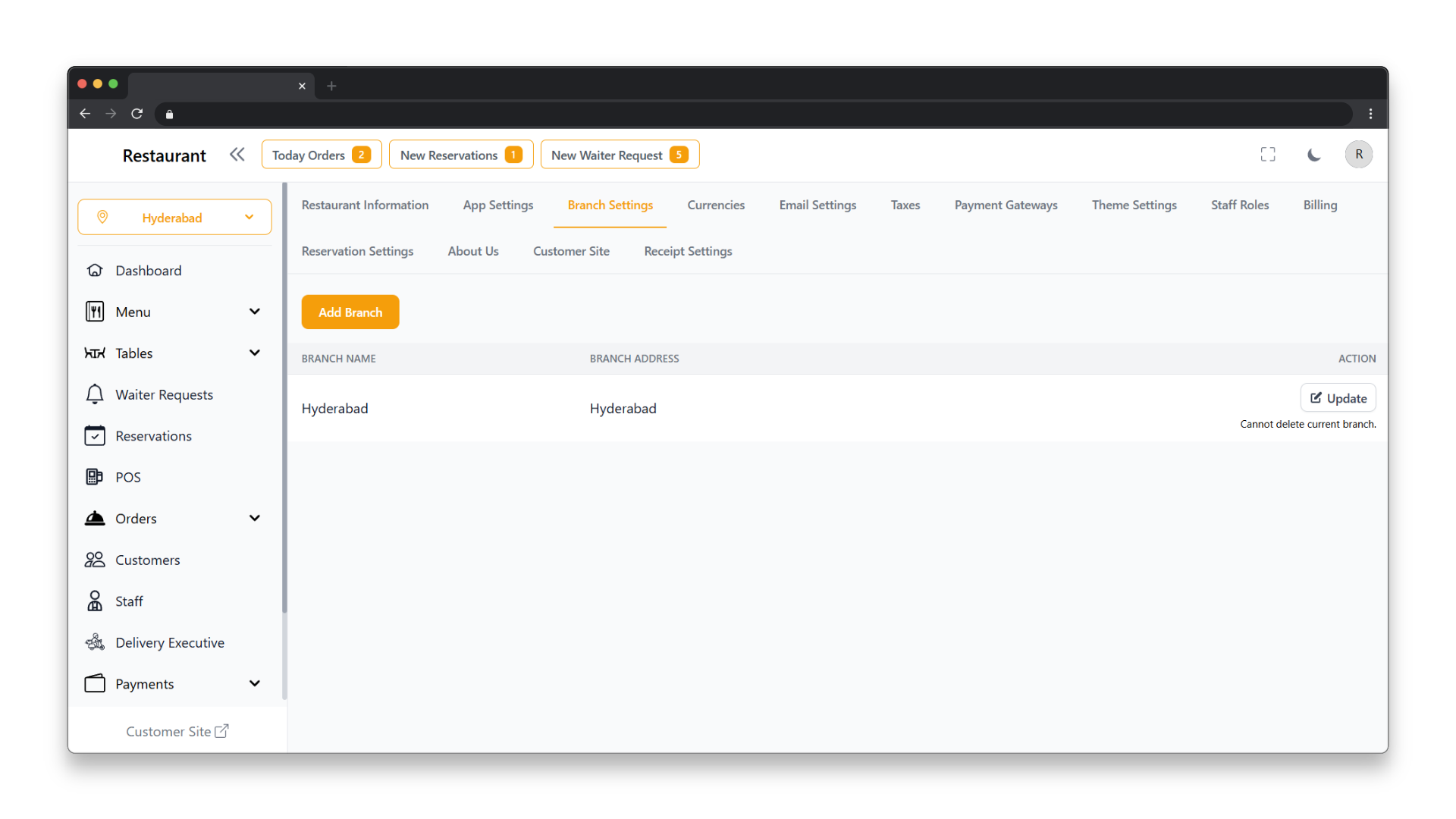 Home 39 Easily manage multiple restaurant locations from one dashboard.