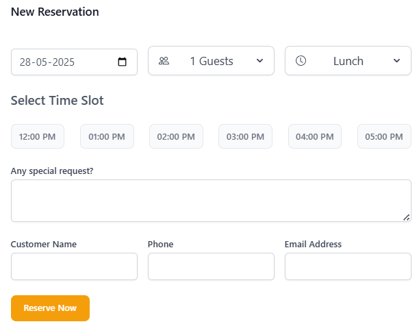 Home 26 Reserve Your Table with Ease – Anytime, Anywhere